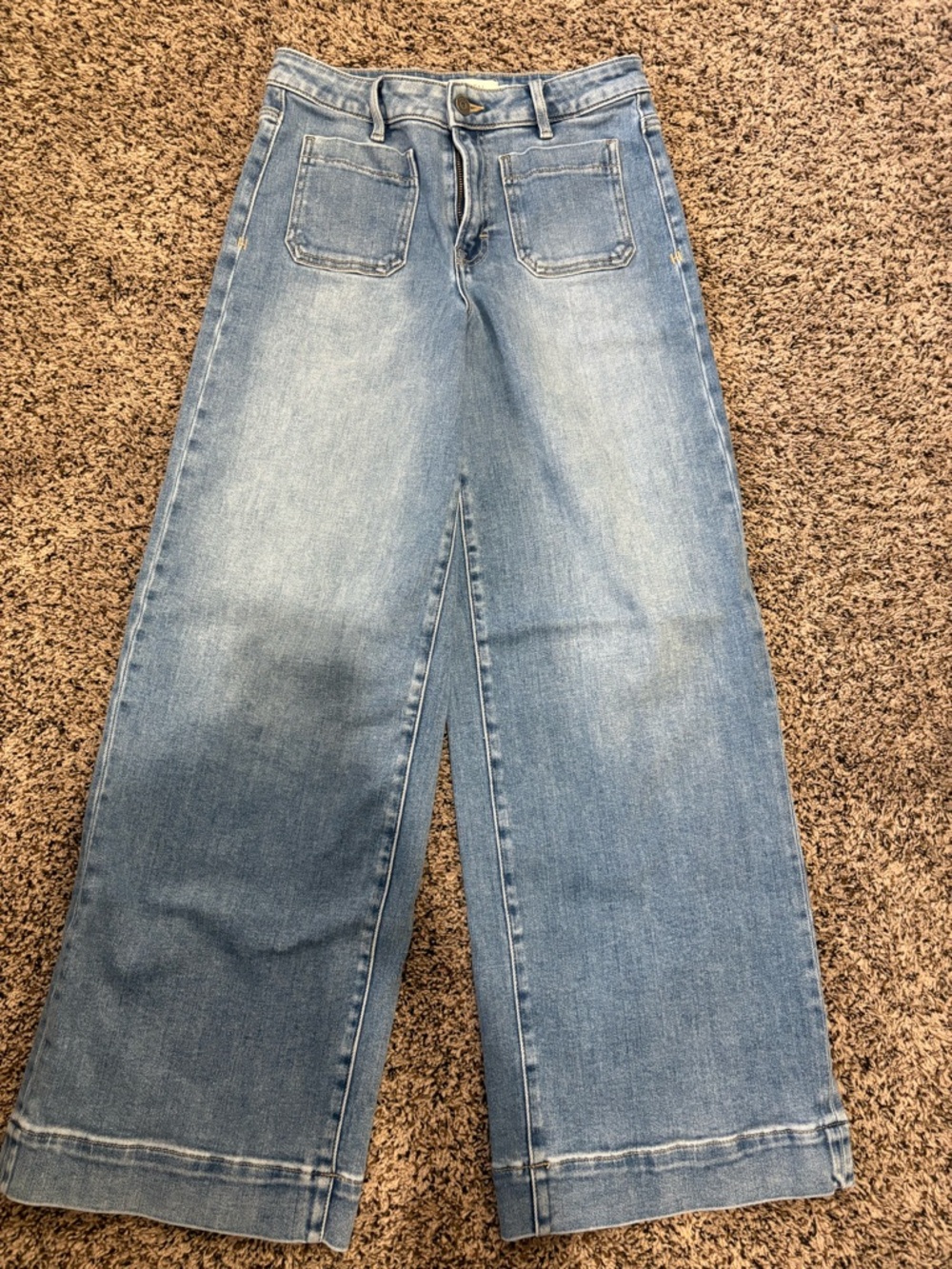 Wide Leg Women's  Hidden Jeans in Light Blue - Flare Style
